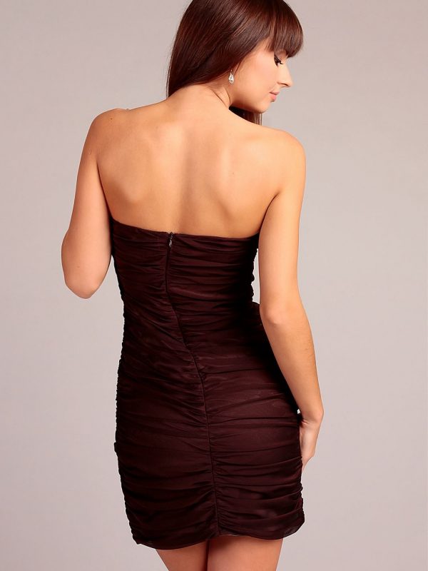 Sukienka Brigitte w kolorze brązowym
