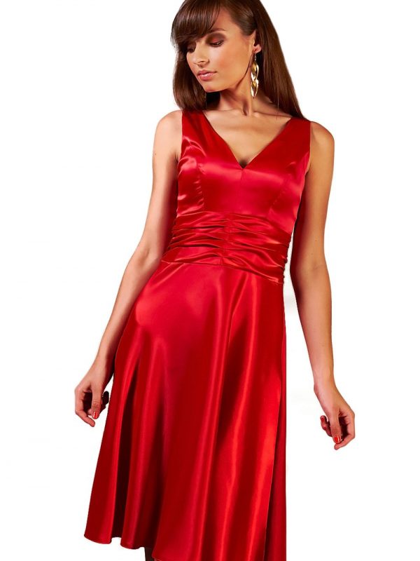 Sukienka Edyta w kolorze czerwonym