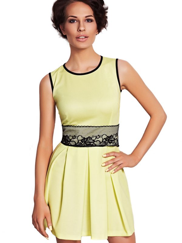 Sukienka ELODIE SOMMER w kolorze limonka