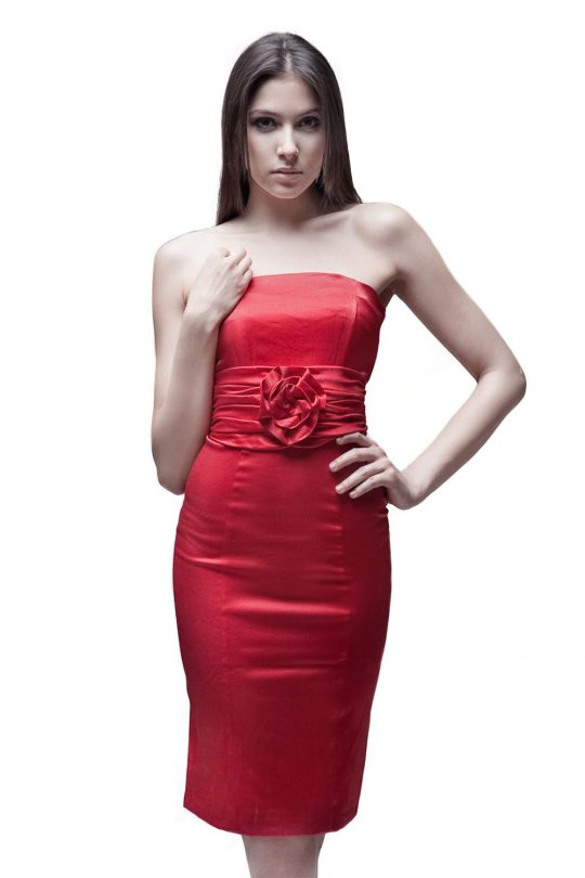 Sukienka Ilona w kolorze czerwonym