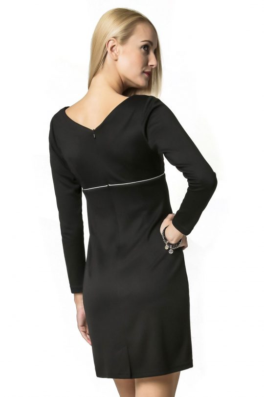 Sukienka Marie Knitwear w kolorze czarnym