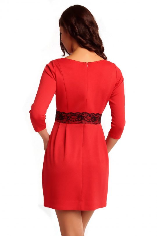 Sukienka SOLANGE KNITWEAR w kolorze czerwonym